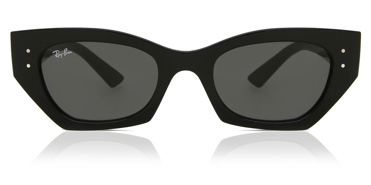 Ray-Ban RB4430 Zena 667787 Cat Eye Preto óculos de sol