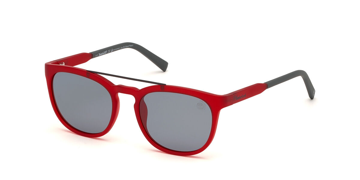 Timberland TB9181 Polarized 67D Piloto Vermelho óculos de sol ...