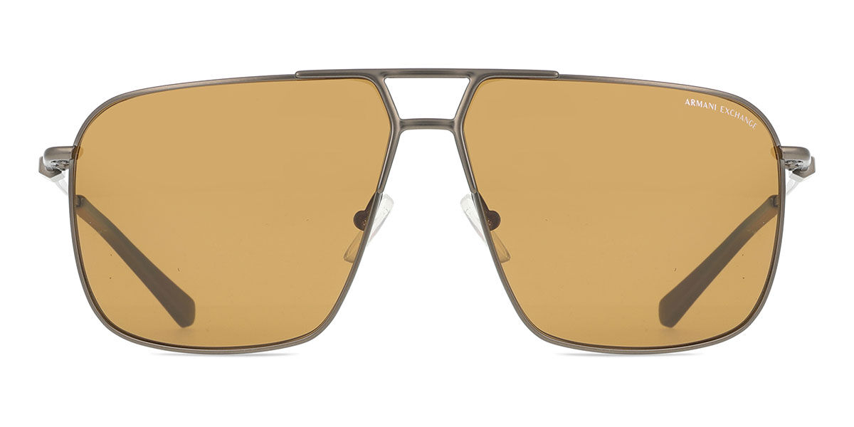 Armani Exchange AX2050S Polarized 600373 Piloto Matte Gunmetal óculos ...