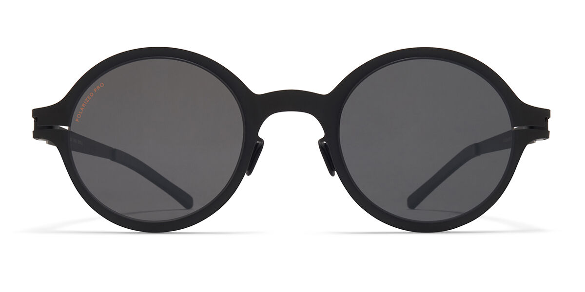 Mykita Nestor Polarized 002 Redondo Preto óculos de sol