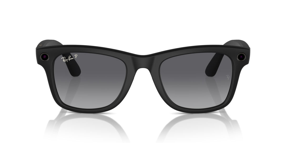 Ray-Ban Wayfarer RW4008 マットブラック Ray-Ban Meta RW4008 Wayfarer Polarized 601ST3 Quadrado Preto