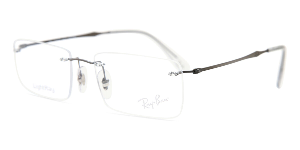 Ray-Ban RX8755 1000 Retangular Gunmetal óculos | OculosWorld Brasil