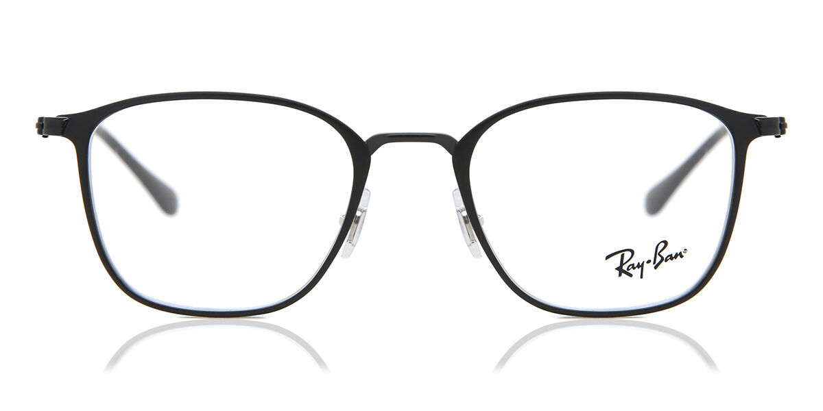 Ray-Ban RX6466 2904 Quadrado Matte Black óculos | OculosWorld Brasil