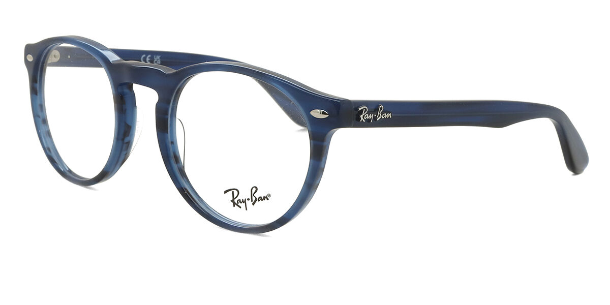 Ray Ban Rx5283 Ray-Ban RX5283 8053 Redondo Striped Blue óculos | OculosWorld Brasil